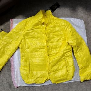 Down suit jacket, brand new, stylish